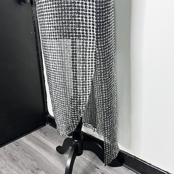 NWT BCBGeneration Black Pattern Polyester Light Skirt Size S - Picture 6 of 11